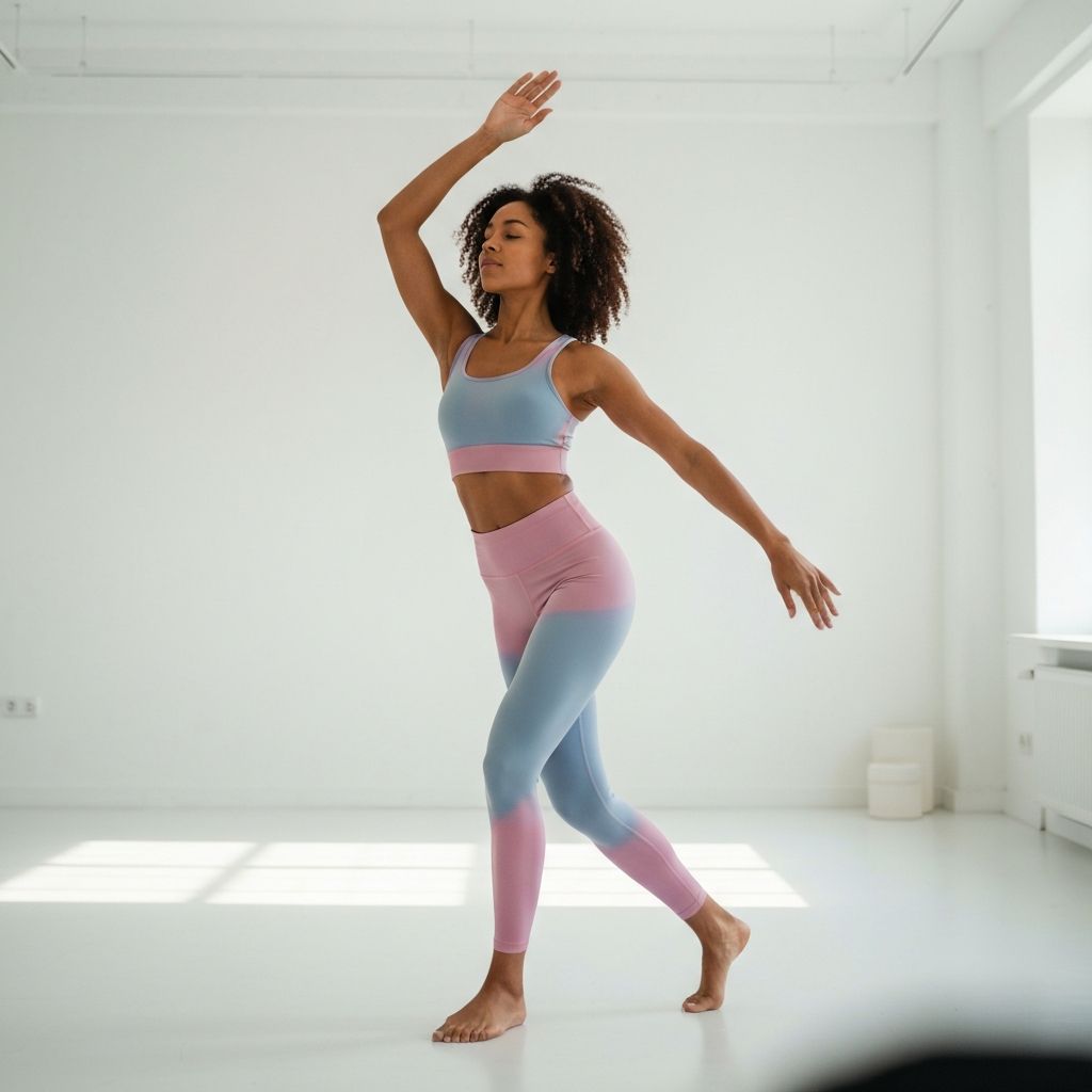 Person performing movement exercises